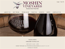 Tablet Screenshot of moshinvineyards.com